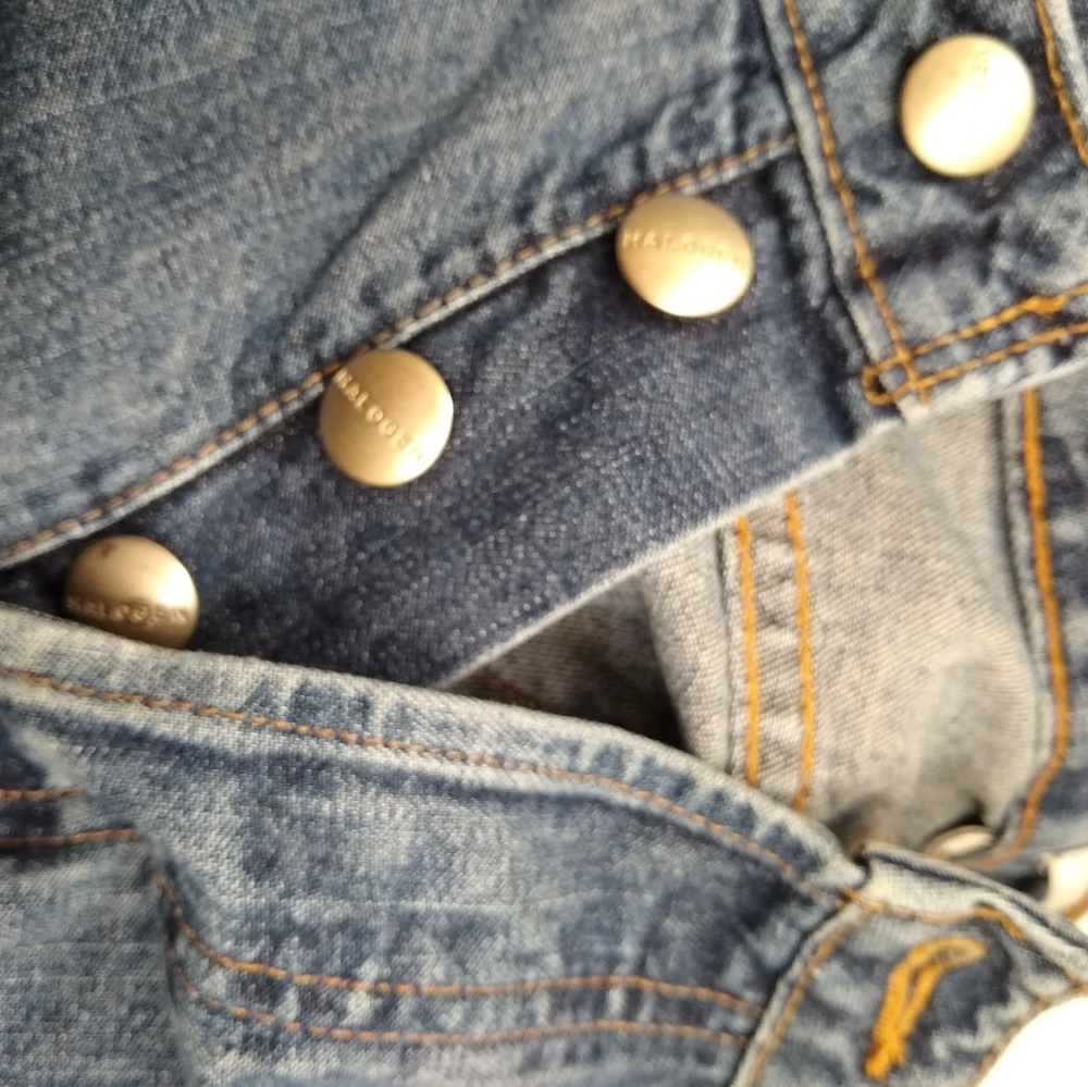 Halogen | vintage style button fly straight jeans - Picture 4 of 6
